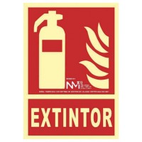 SEÑAL "EXTINTOR" 210X300 PVC ROJO ARCHIVO 2000 6171-01H RJ (Espera 4 dias)